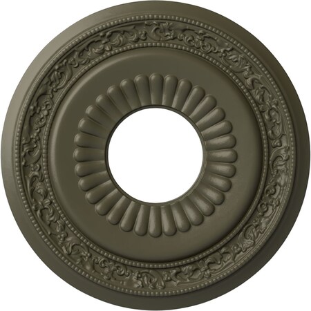 Ekena Millwork Lauren Ceiling Medallion (Fits Canopies up to 6 1/4"), 20 5/8"OD x 6 1/4"ID x 1 3/8"P, Witch Hazel CM20LNWHF